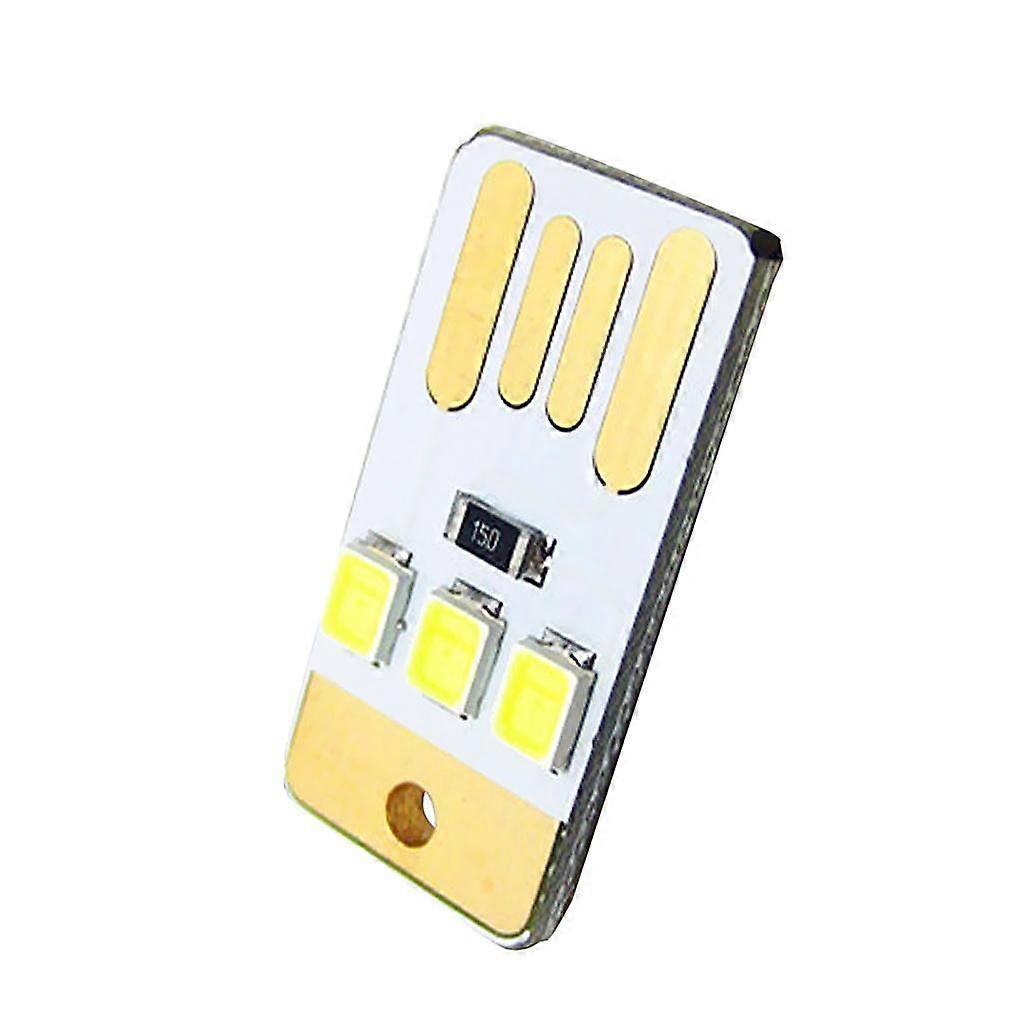 6x Touch Switch USB Mobile Power Camping Lamp 3 LED Night Light White Lamp Mini
