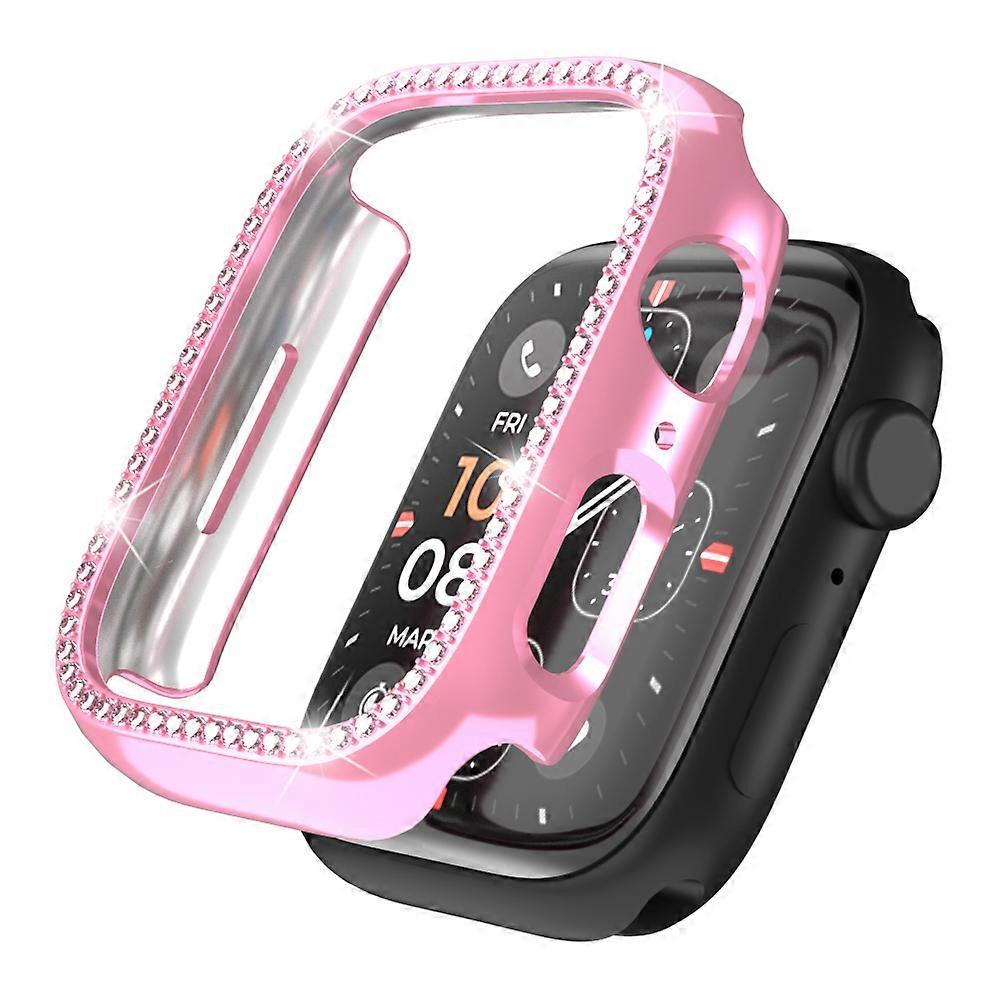 Rhinestone Decor Hollow Out Electroplating PC Watch Case For Apple Watch Series 4/5/6/SE/SE (2022) 40mm