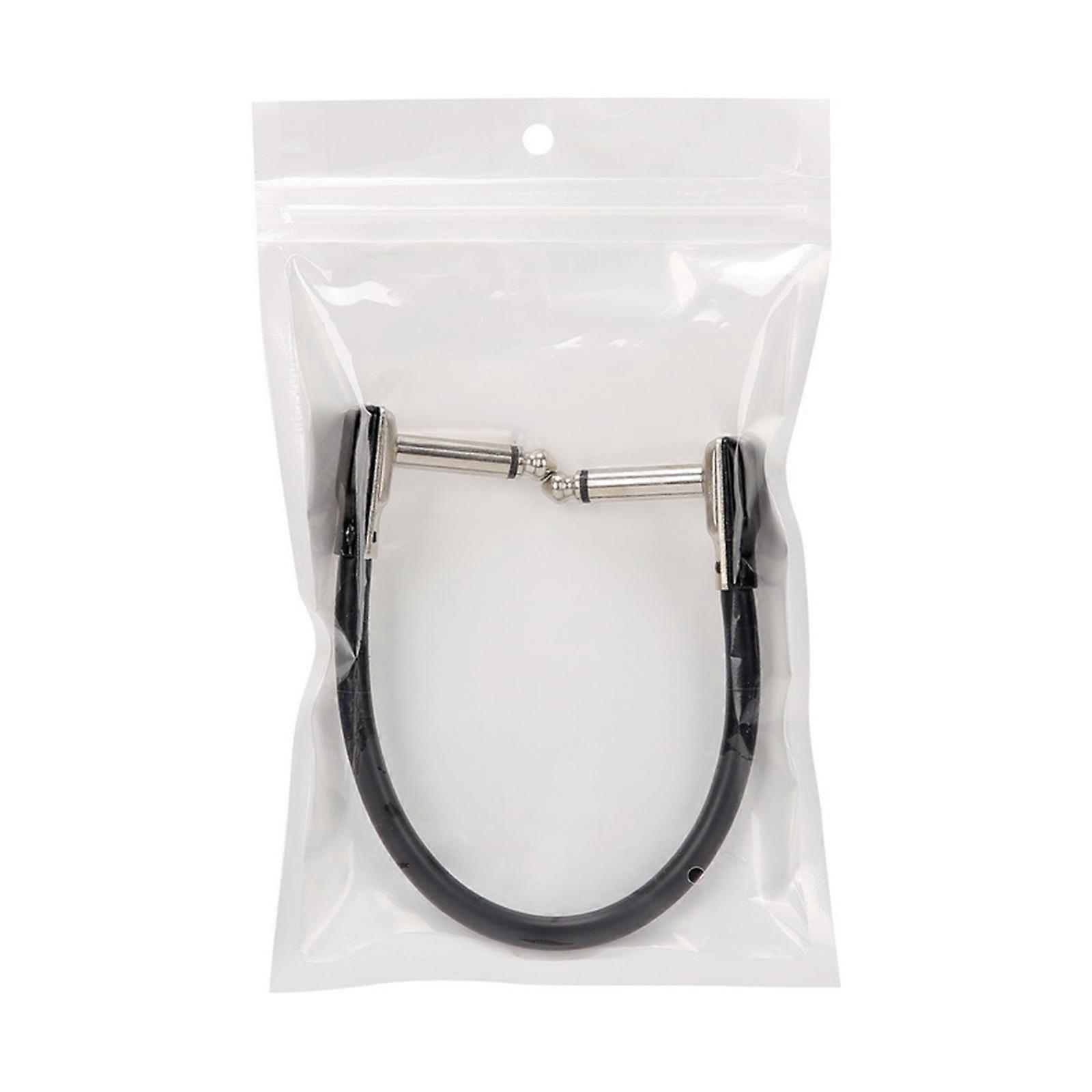 Electric Guitar Effects Cables 6.35 Mono Double Elbow Short Cables 15CM 30CM 