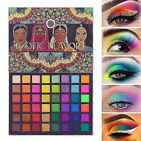 Neon Eyeshadow Makeup Palette 48 Colorful High Pigmented
