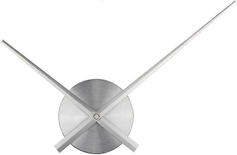 3D Clock Hands - Large 3D Wall Clock Hands - Home Art Decor. Quartz clock. Accessories (silver)