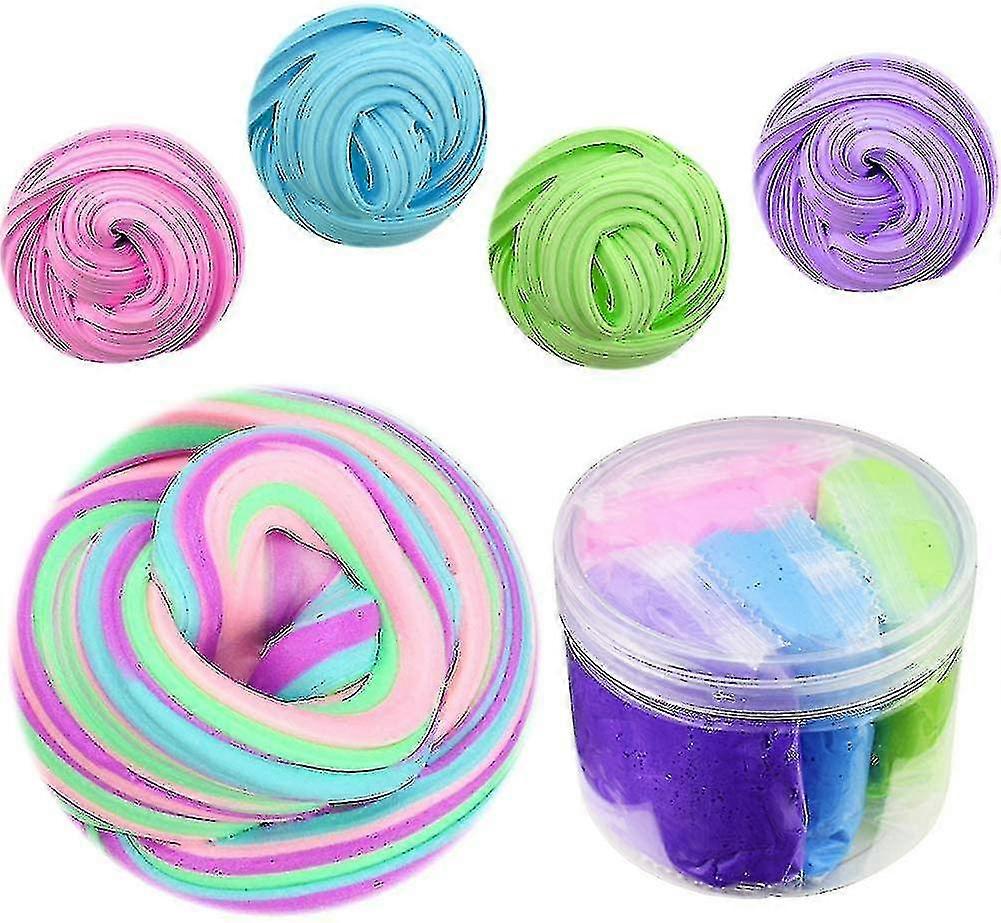 Mixed Fluffy Floam Slime Stretchy, Soft Clay Toys Non-toxic For Children And Adults
