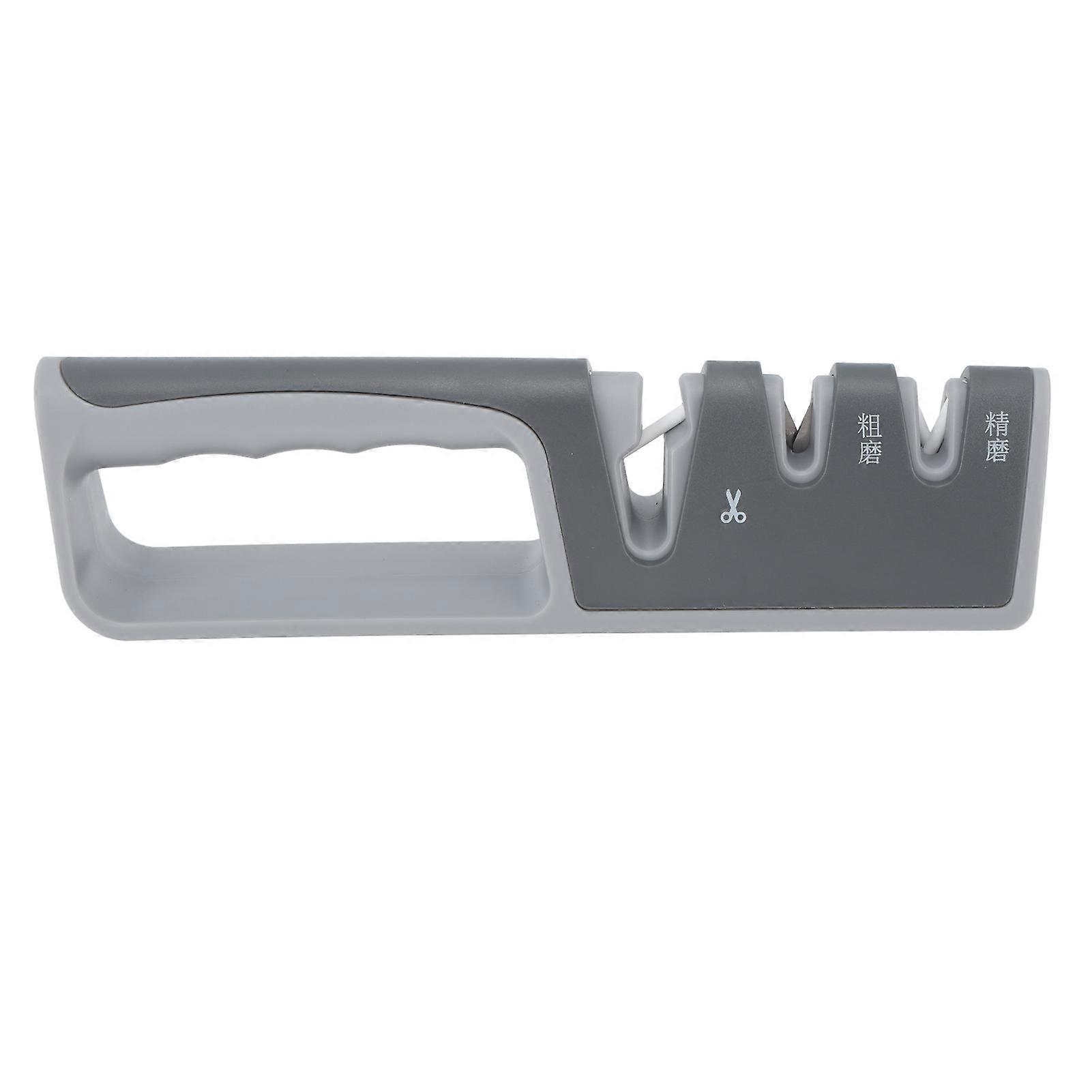 Two Stage Household Quick Knife Sharpener Multifunctional Ergonomic Kitchen Knife Sharpening Tool