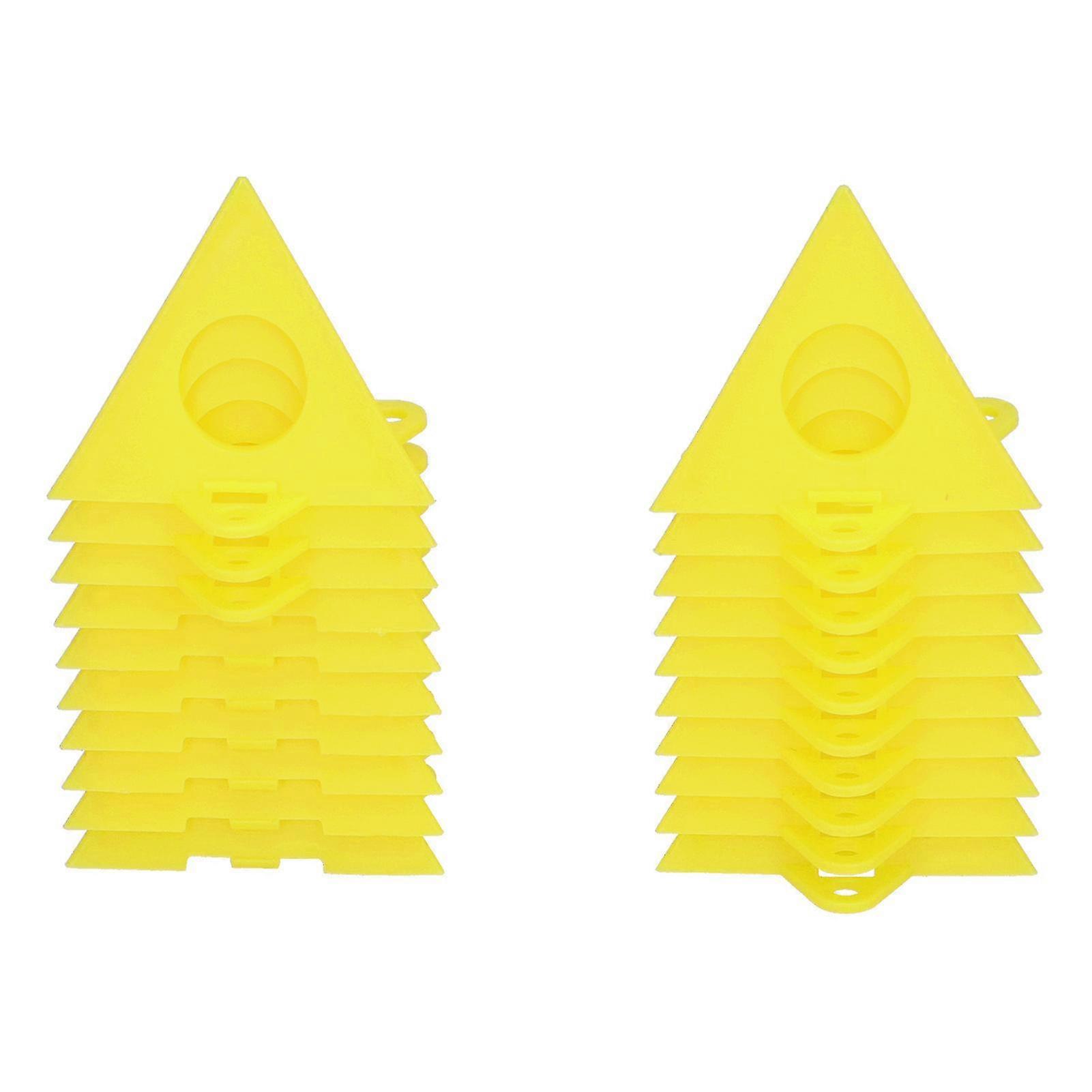 20PCS Paint Stand Kit Triangular Plastic Woodworking Bracket for Photo Frame Door Plank