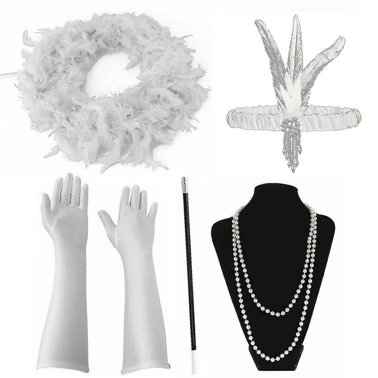 1920-luvun Gatsby Sequin Fringed Paisley Flapper -mekko 20-luvun asusteetillä - SNNGV