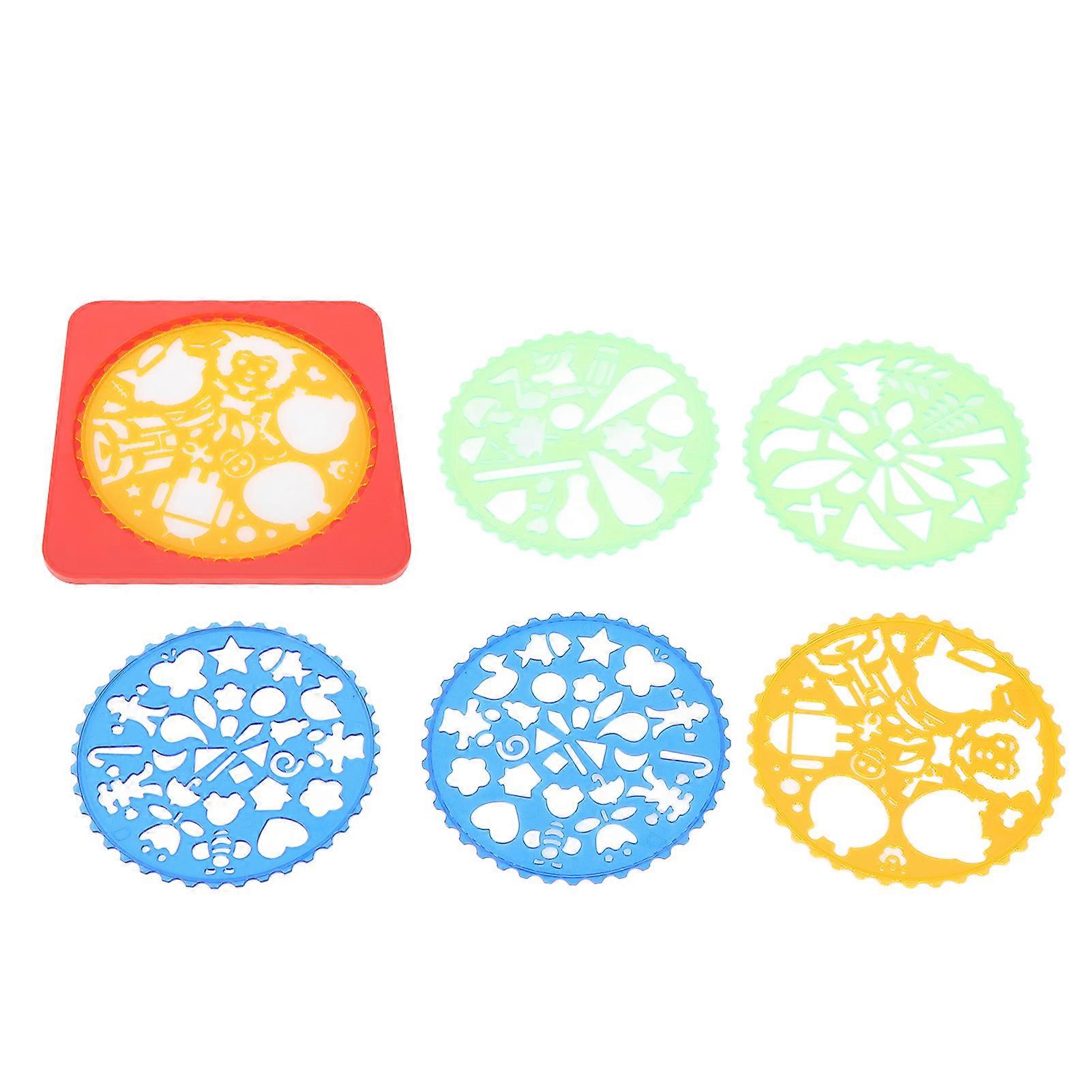 Spiral Circle Template Set for Portable Painting and Learning