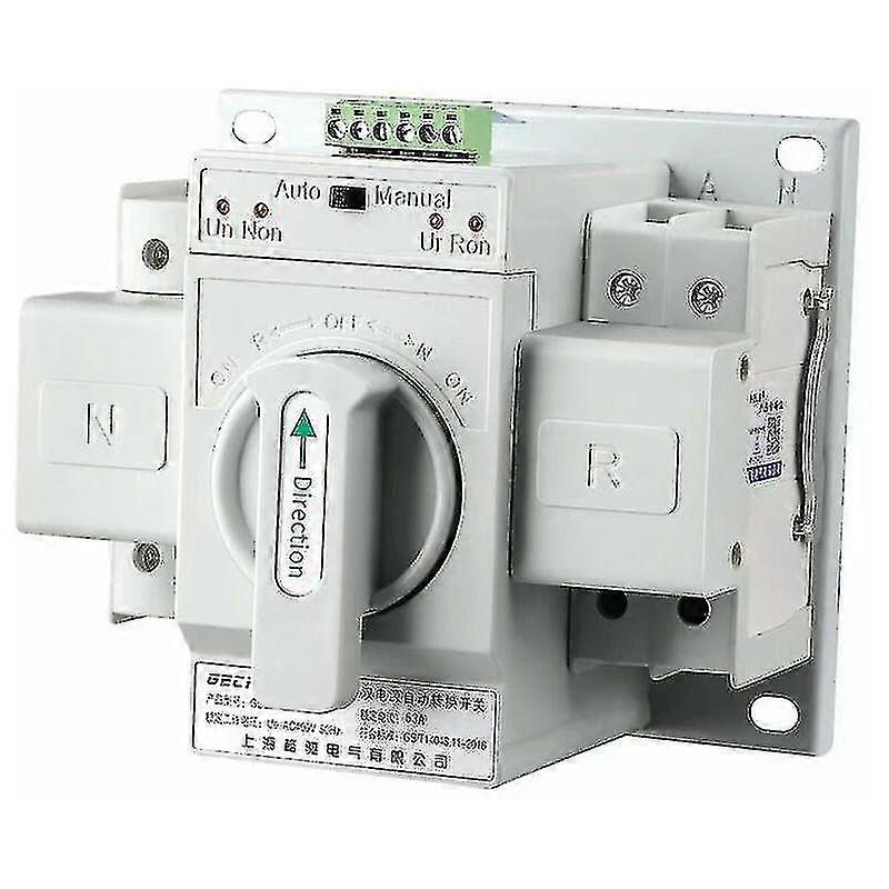 Transfer Switch Automatic Transfer Switch - 1pc 220v 63a 2p Dual Power Automatic Transfer Switch Mini Circuit Breaker