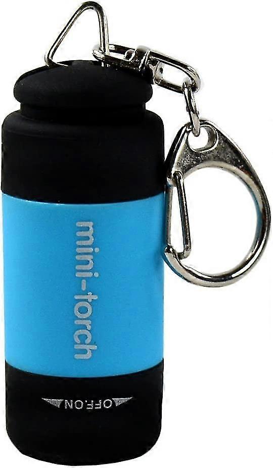 Portable Waterproof Mini Usb Rechargeable Ultra Bright Led Flashlight Torch Flashlight Keychain Key Ring Emergency Light