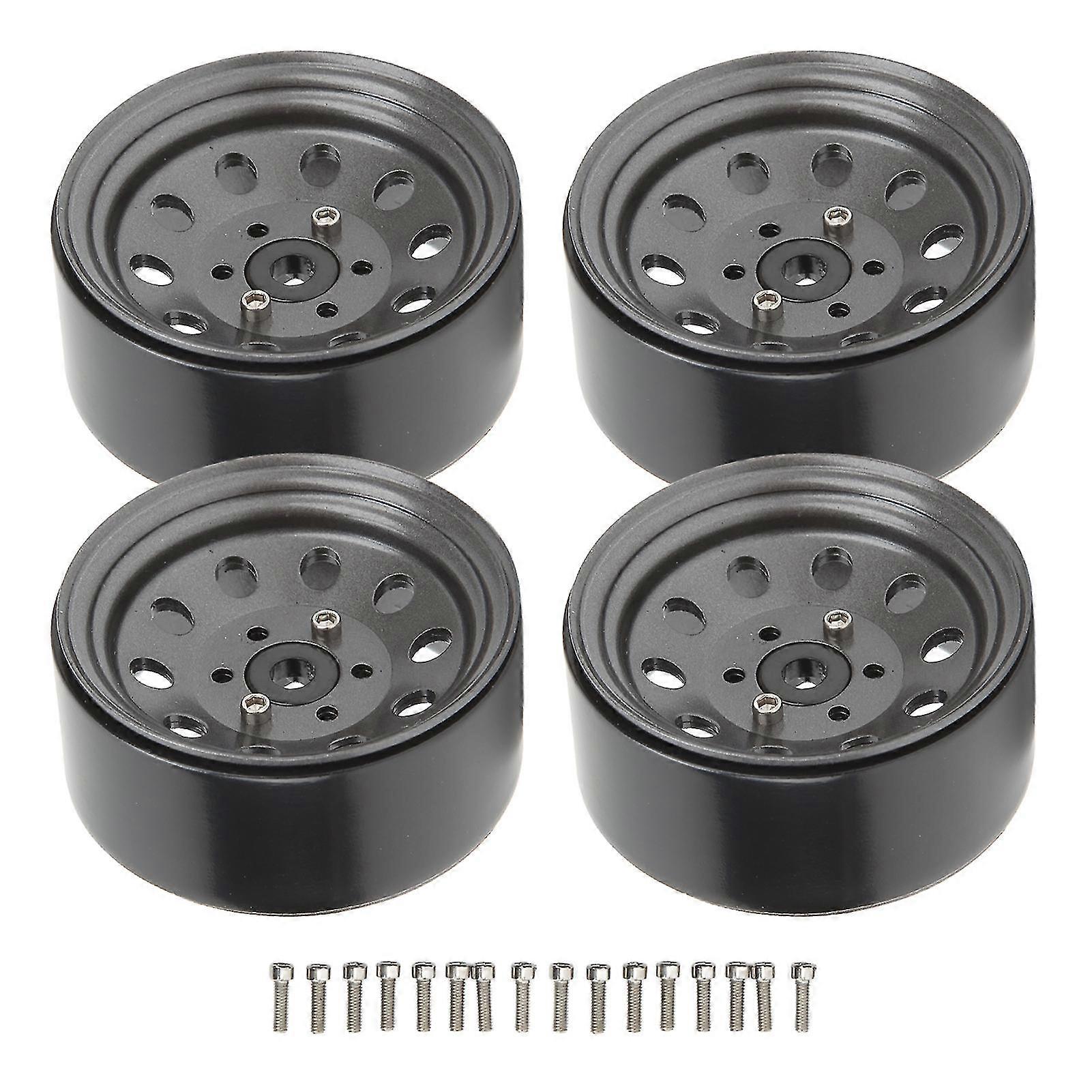 1.9in Iron Wear Resistant RC Beadlock Wheel Hub - 4PCS, Ti Color, Reusable