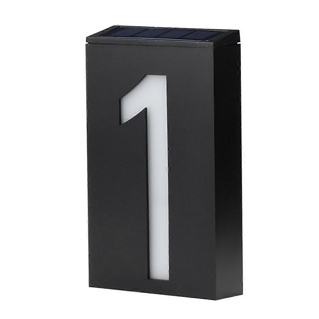 Solar Powered Wall Mount House Number Lamp