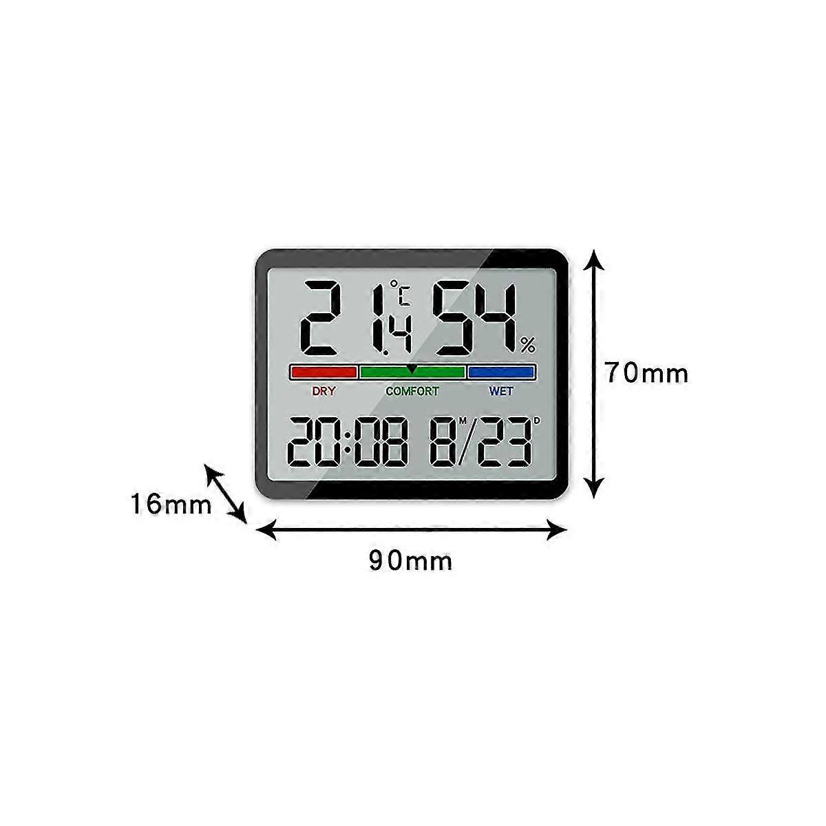 Digital Alarm Clock Temperature And Humidity Meter Clock Multifunctional Indoor Household Electronic Alarm Clock -a