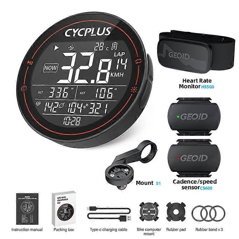 M2 Gps Cycle Computer Support For  Wireless Speedometer ANT+ Odometer Waterproof Bicycle Accessories Round shape
