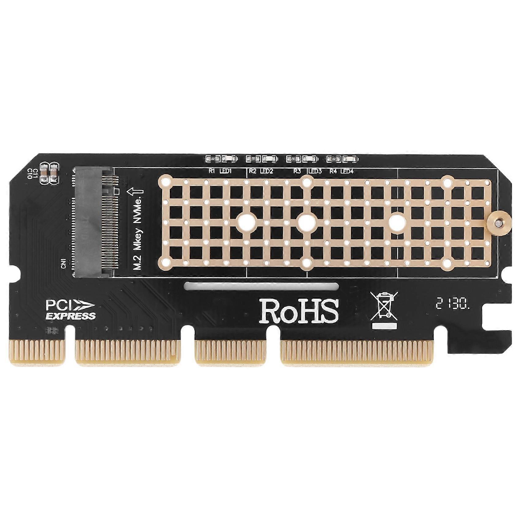 M.2 NVMe SSD NGFF to PCIE 3.0 X16 Adapter M Key Interface Card Suppor PCI Express 3.0 x4 2230-2280