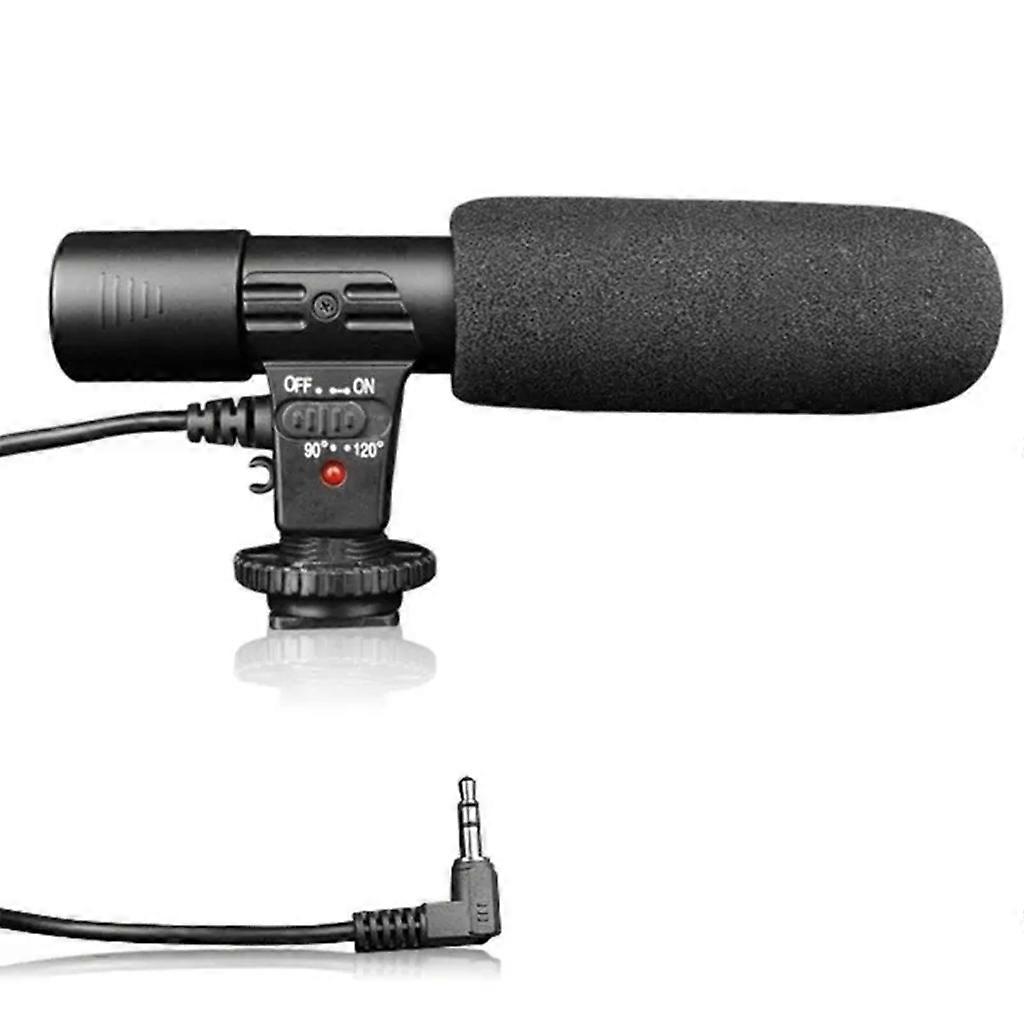 3.5mm Stereo Recording Interviews Microphone for DSLR Camera Video Recording