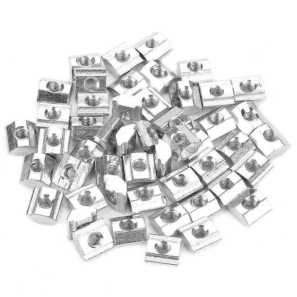 炭素鋼スライディング T スロットナットセット ( 50PCS )、 20 シリーズアルミニウム押し出し用、 M4 * 10 * 5 サイズ