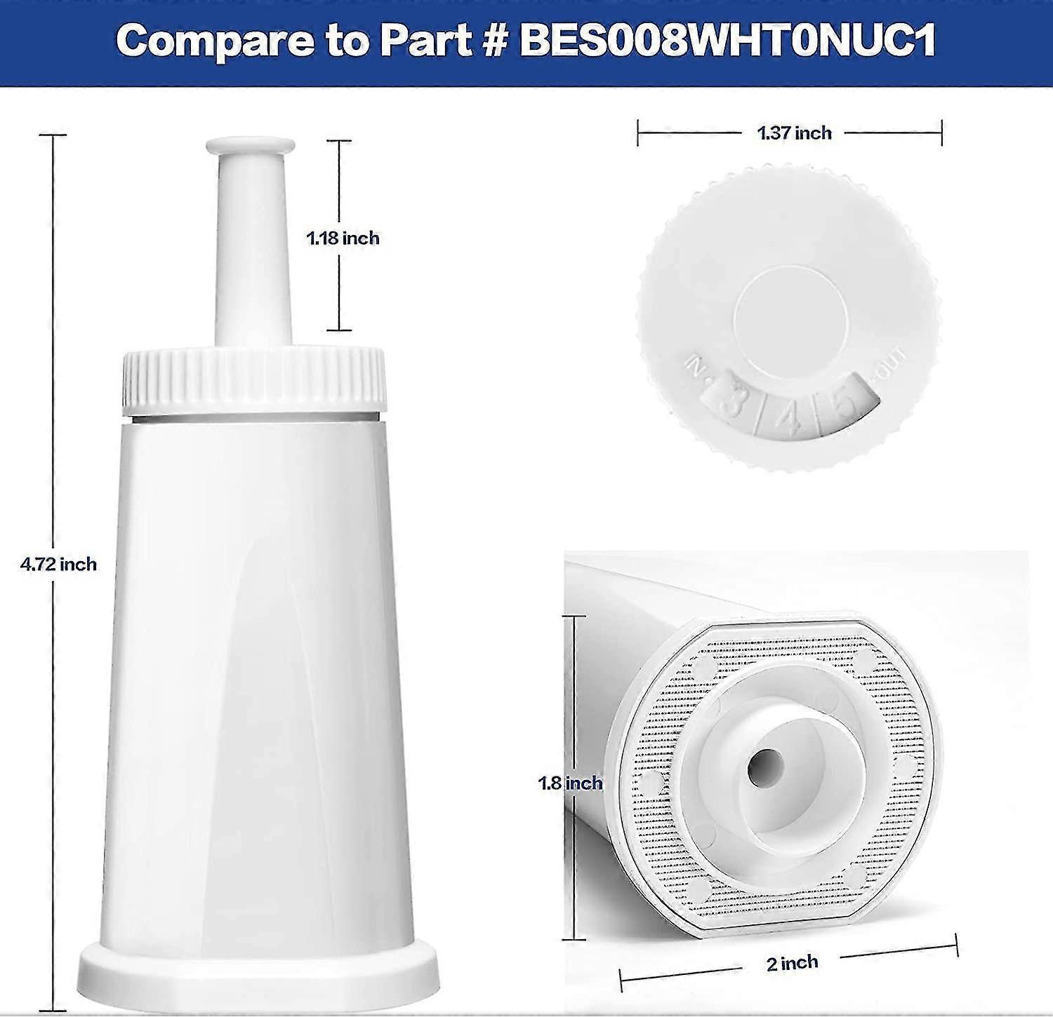 Ses Bes008 Ses875 Ses880 Vattenfilter, Vattenfilterpatron För 990/980/500/878/875/880/920/810 Kaffemaskin 2 stycken