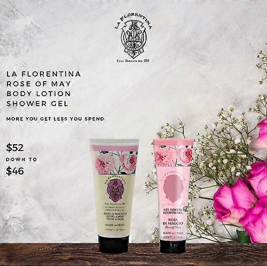 La Florentina Rose of May Hand Wash and Shower Gel Set