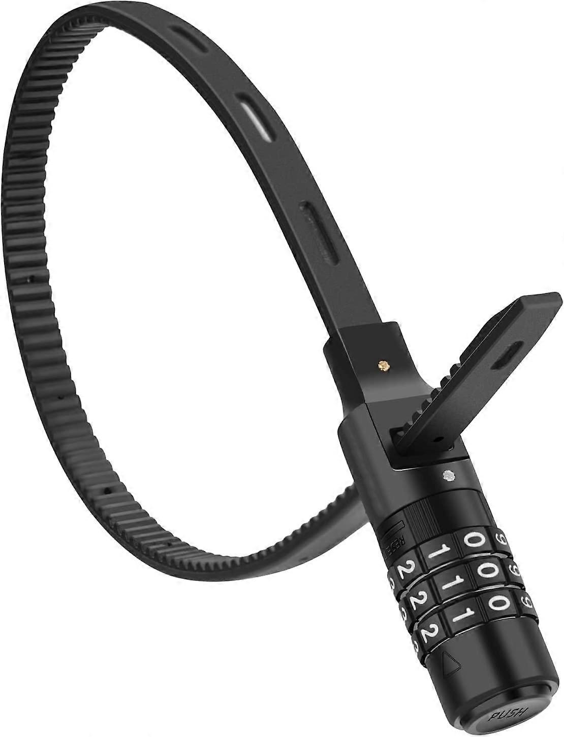 Portable Bike Motorcycle Helmet Lock, Multi-Functional Adjustable Strap Lock with 3 Digit Code Bike Lock for Bicycle Tricycle Scooter