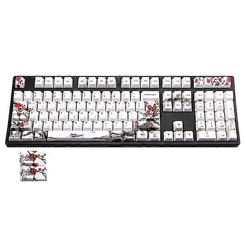 110 Keys Pbt Keycap Dye-sublimation Plum Profile Key Cap Korean