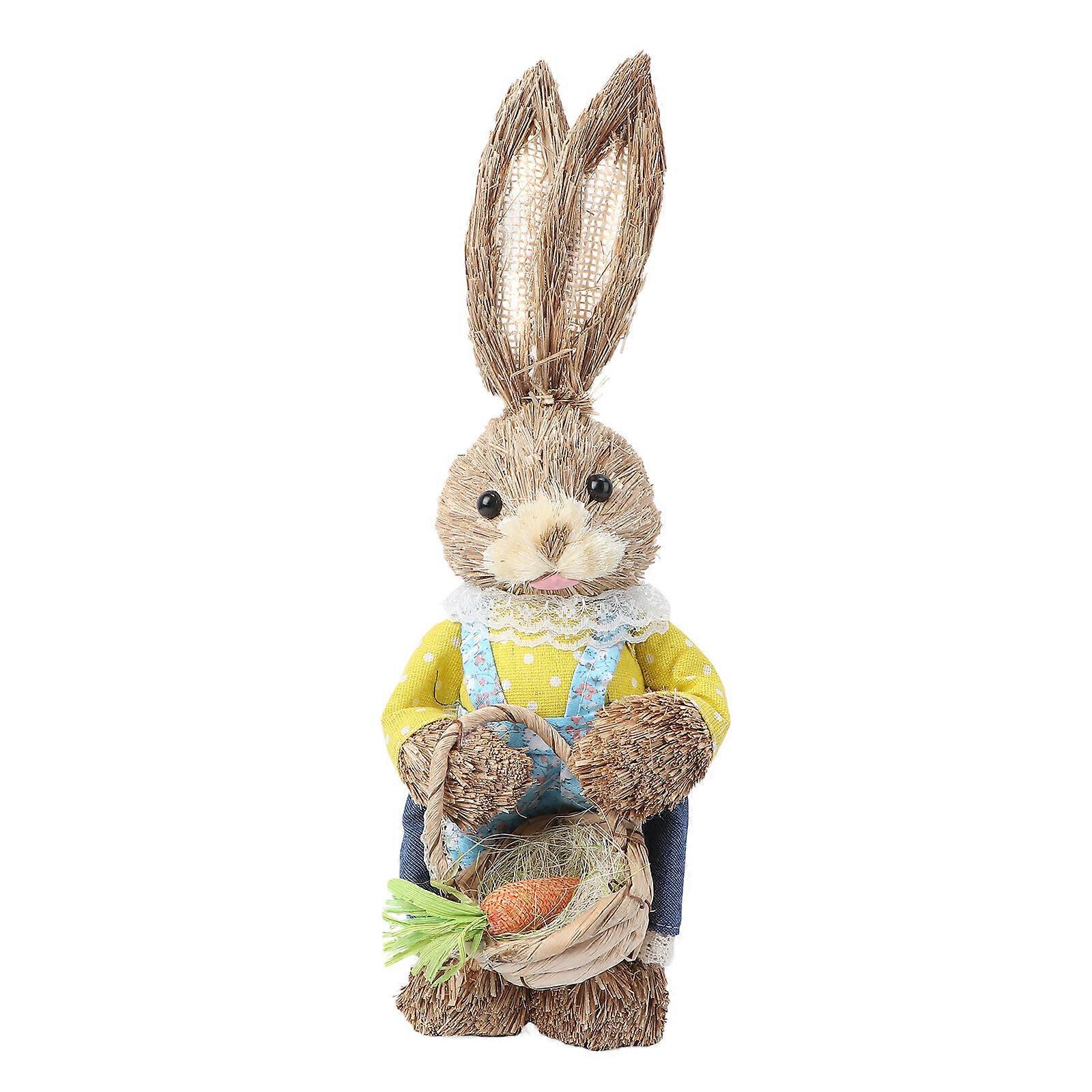 1PC Easter Rabbit Adornment Simulation Rabbit Ornament Household Garden Rabbit