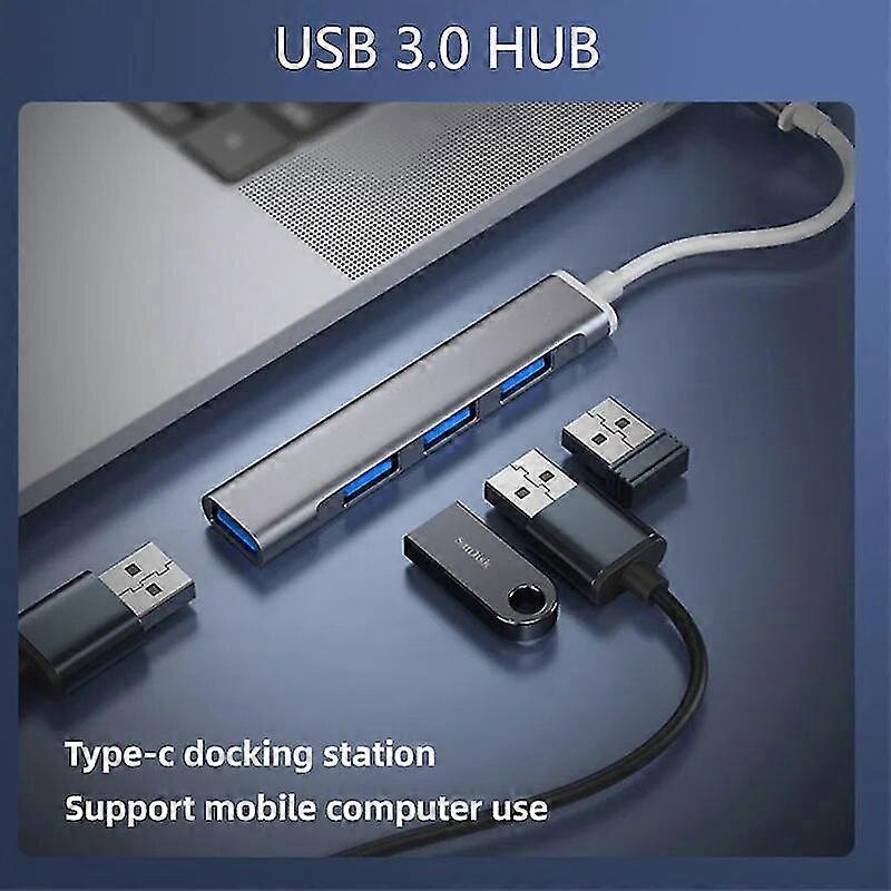 4 Ports Usb 3.0 2.0 Hub Type C Adapter Splitter For Lenovo Macbook Pro Air Pc Computer Accessories Hub Usb Type C