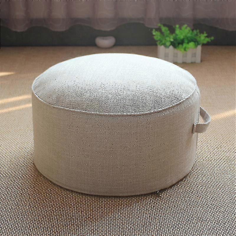 ラウンドプーフフットスツール快適なオスマン帝国の床シートクッション可動フットレストリビングルーム用洗えるケース