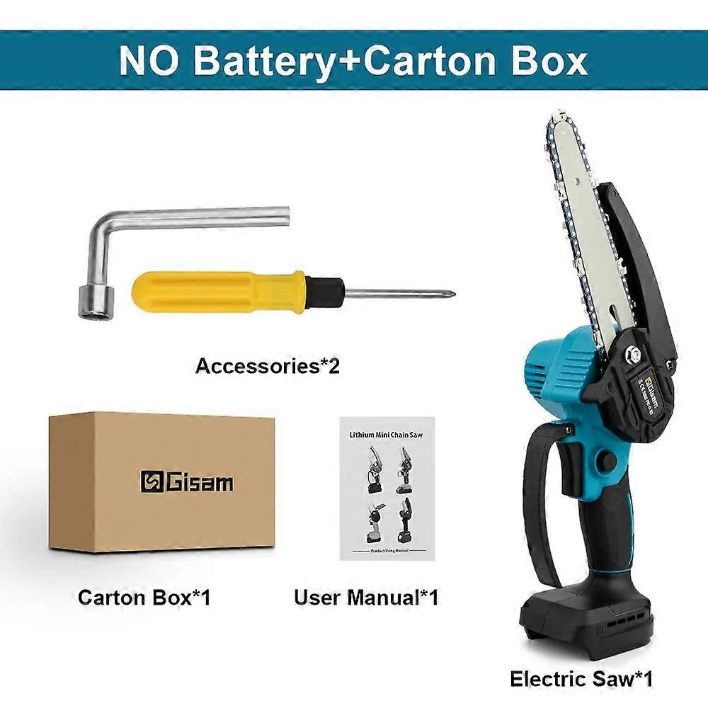 8 Inch Brushless Chain Saw Handheld Pruning Chainsaw Without Battery Woodworking Electric Saw Power Tool For Makita 18V Battery