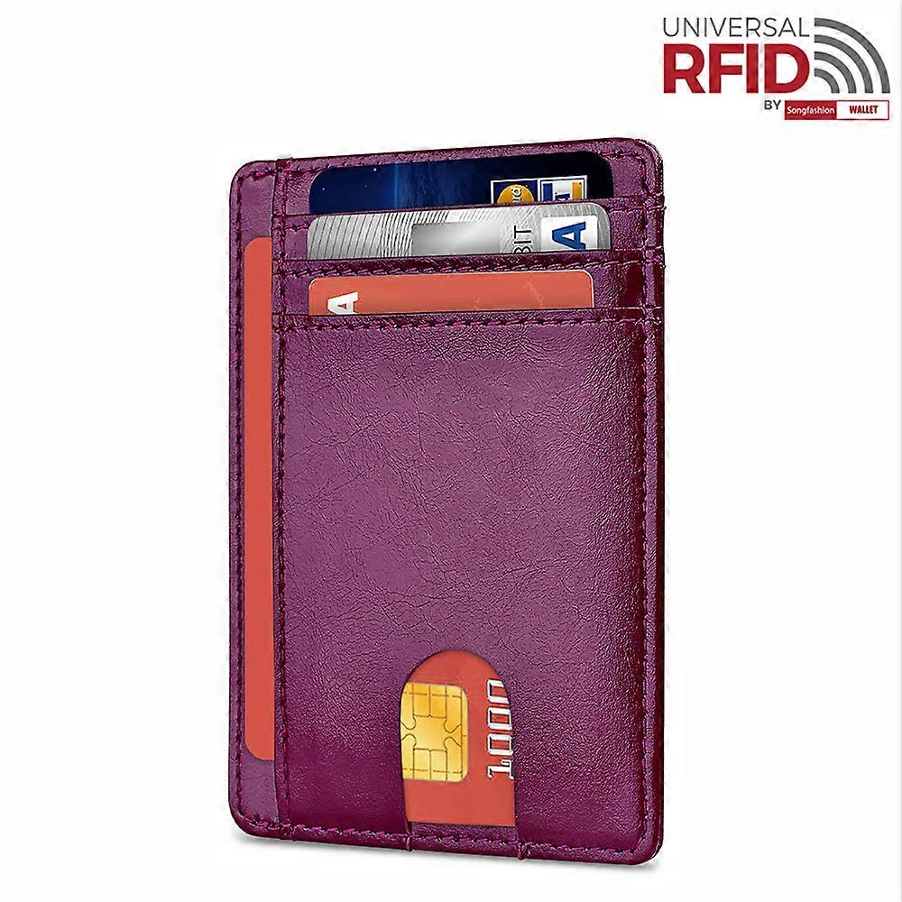 Leather card bag holder 2023 new ultra-thin men's wallet RFID ID cowhide