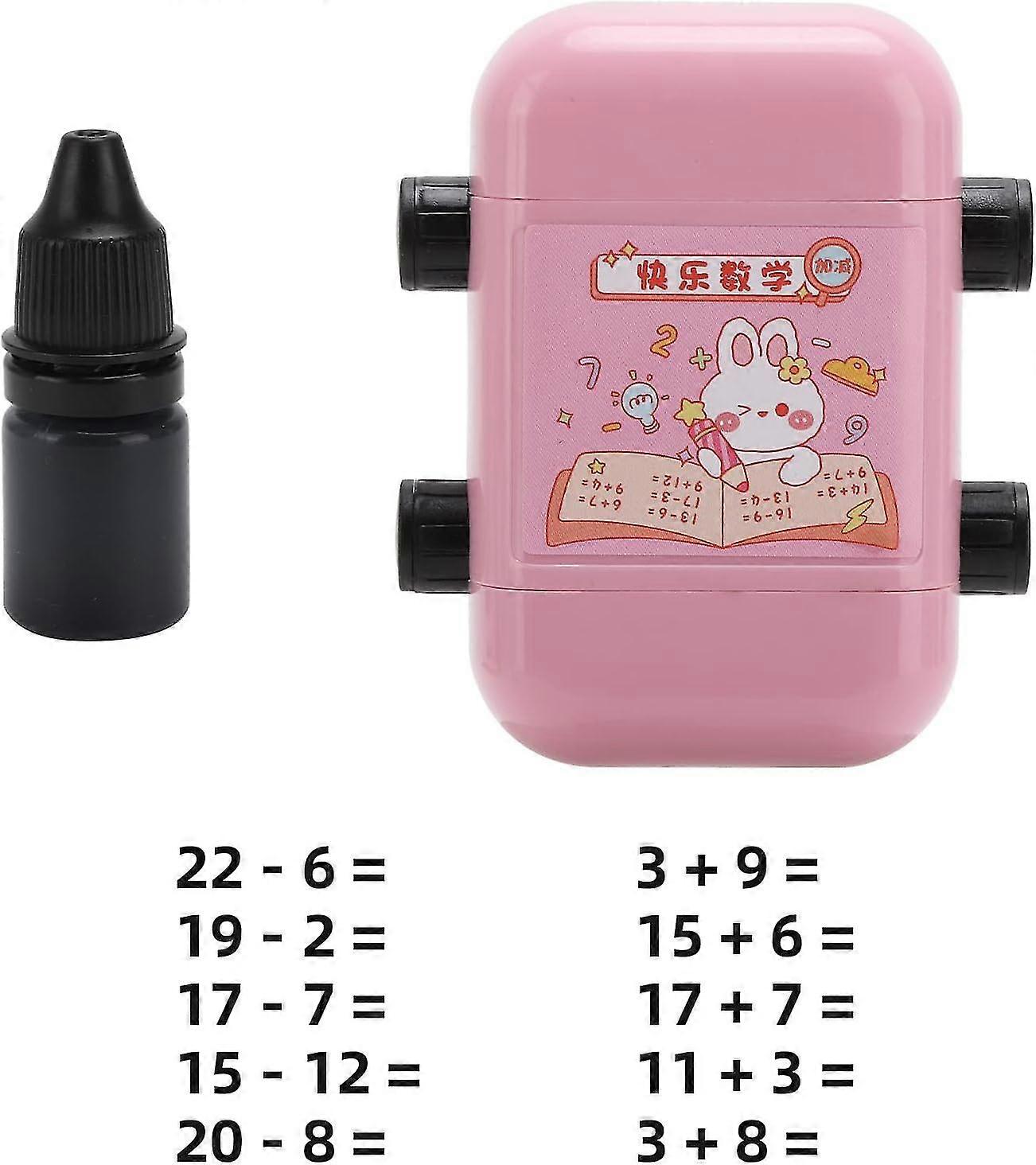 Smart Math Roller Stamp 2 In 1 Dual Head Digital Teaching Seal Addition And Subtraction Practice Within 100 Math Learning Tools For Preschool Kinde