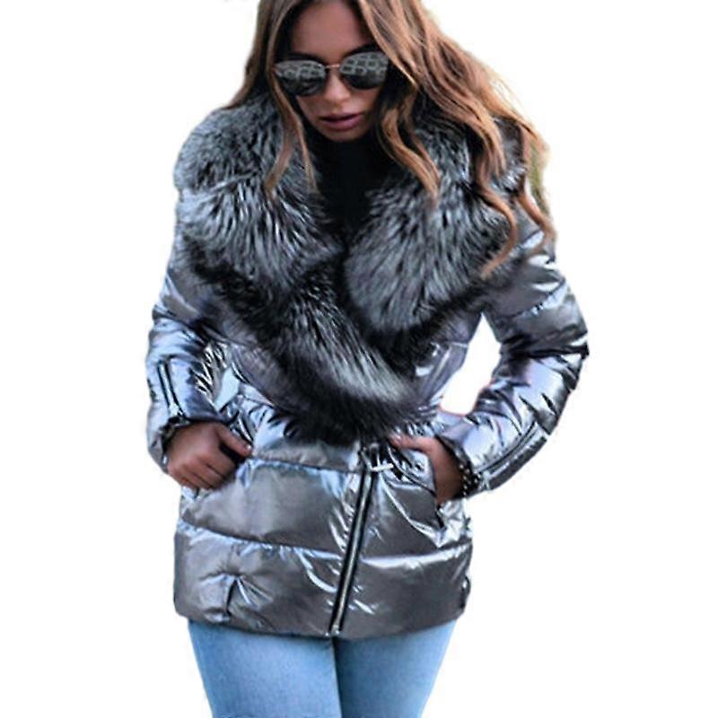Women's Winter Warm Quilted Bubble Padded Hooded Jacket