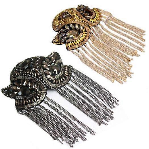 Blazer Shoulder Epaulets Shoulder Tassels Link Chain Epaulet Shoulder Boards Badge