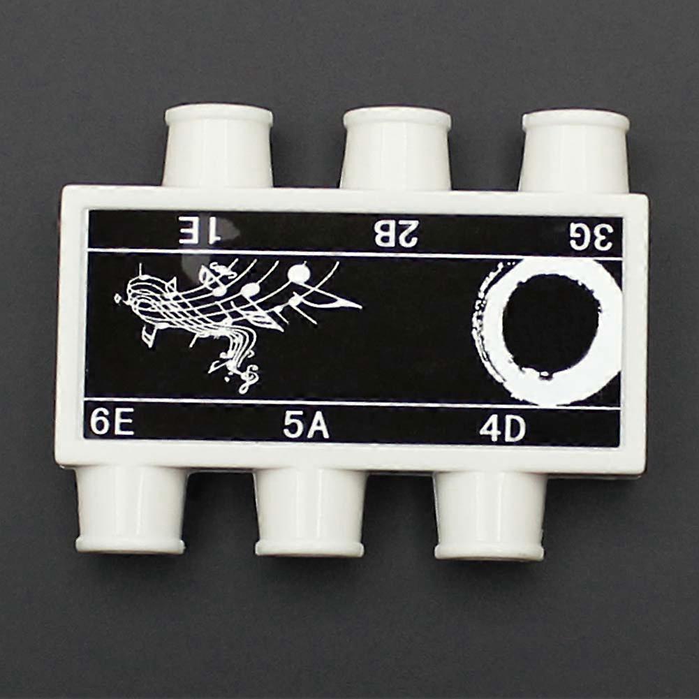 ポータブルピッチパイプチューナーアコースティックギターストリング6トーンチューニングチューナーギターピッチパイプ1E-5A-4D-3G-2B-6E