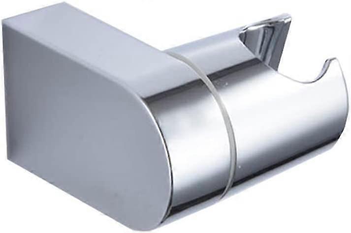 Adjustable Shower Head Holder, Wall Mount with Sliding Clamp, Chrome, Silver