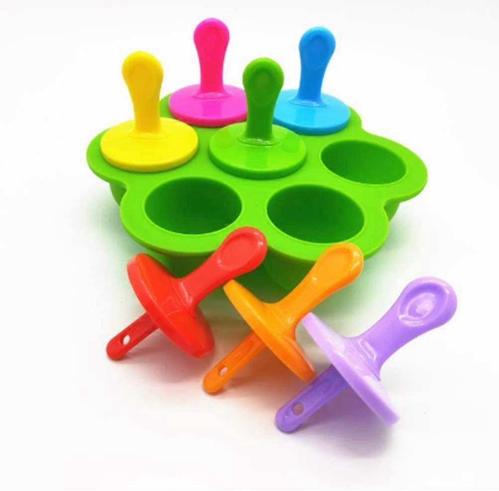 Silikonisbitformer, iskremformer, gjenbrukbare former for barn A