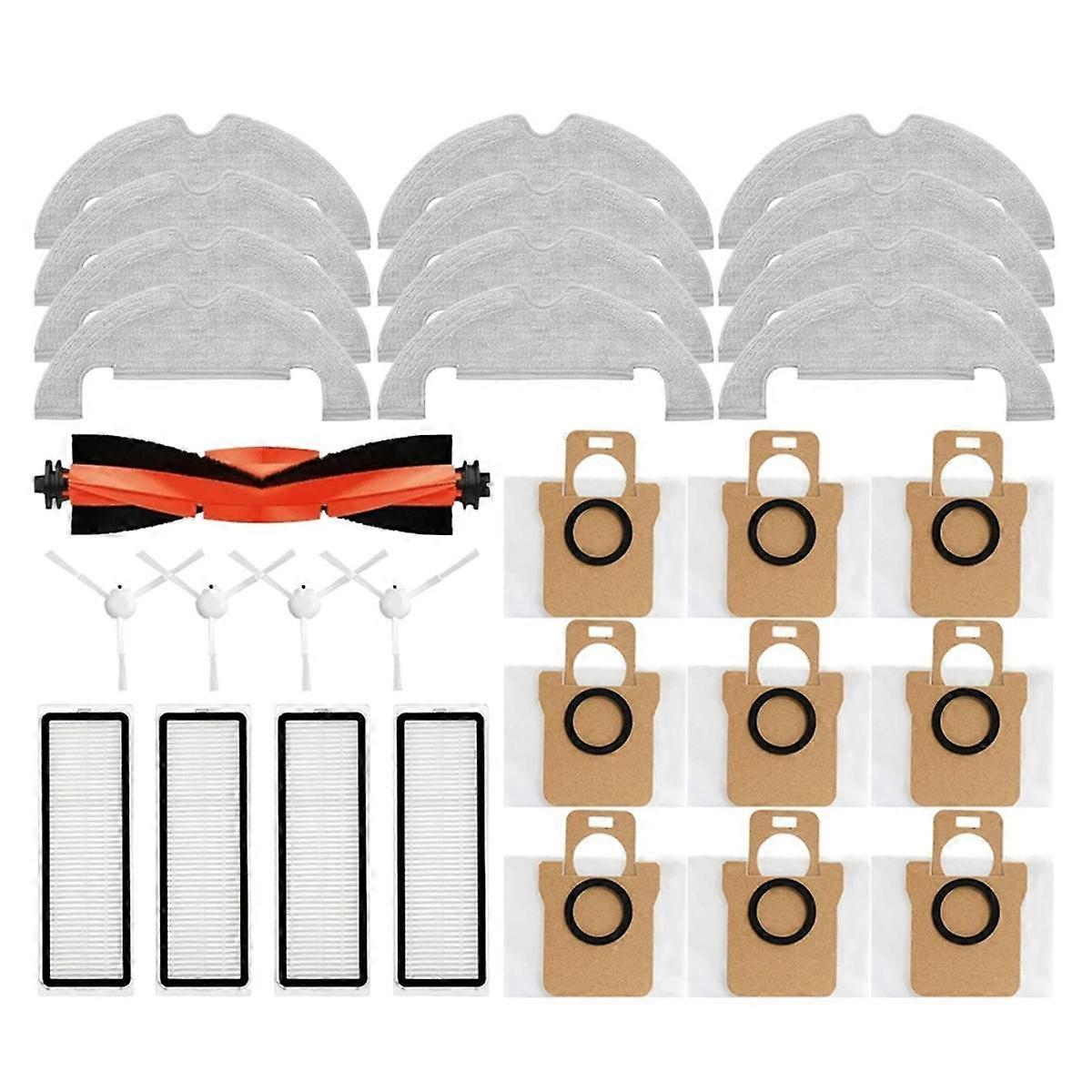 Accessories for Robot Vacuum X10 Robot Vacuum Cleaner Parts Main Side Brush Hepa Filter Mop Cloth D