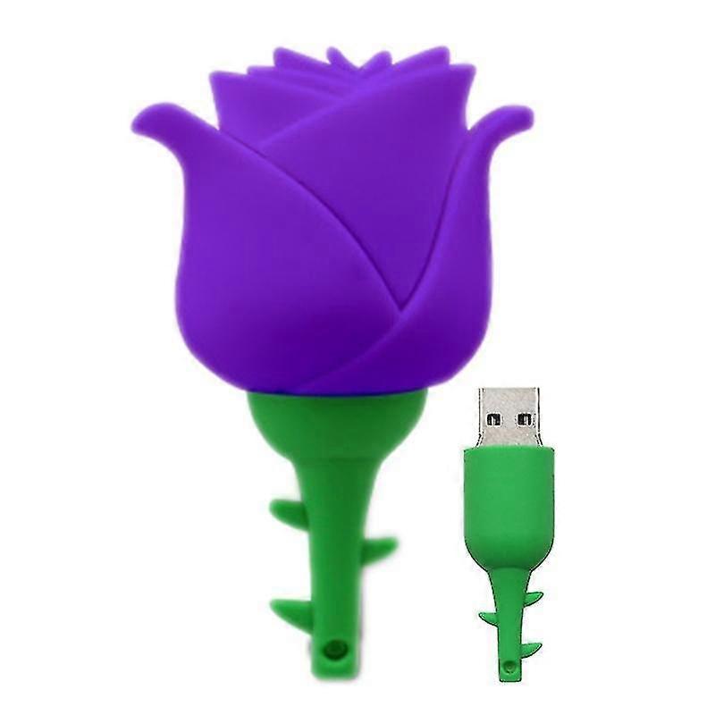 microdrive 32gb usb 2.0 creative rose u disk (purple)