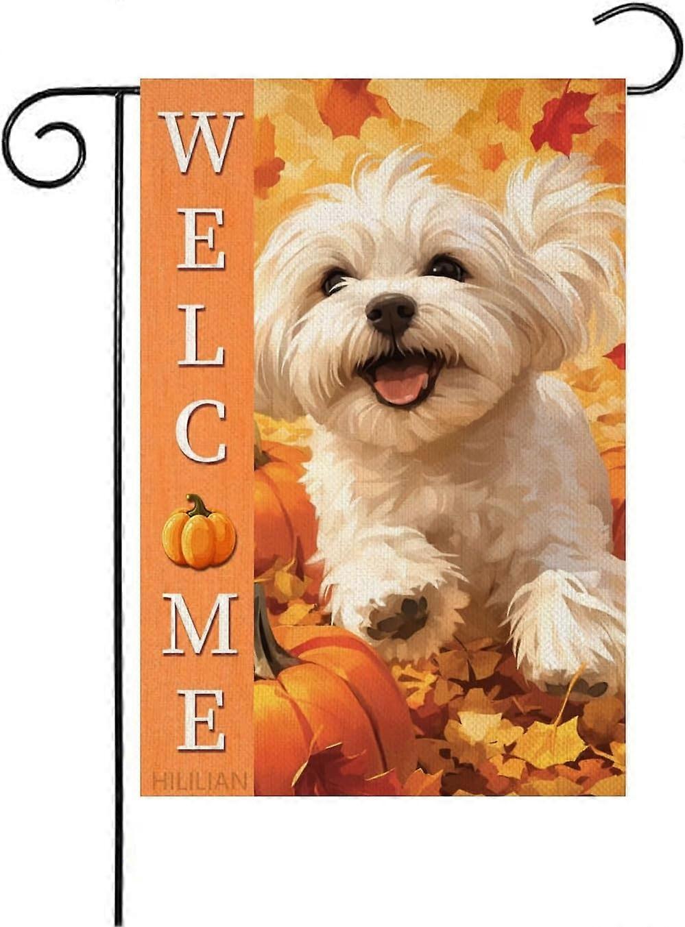 Maltese-Flag 28x40 Double Sided, Pumpkins Garden Flags(6287)
