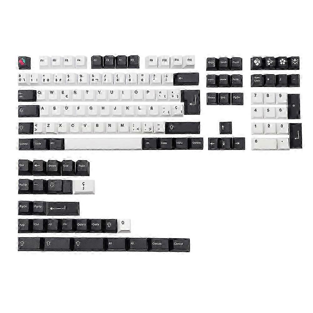 136 Key Pbt Keycap Cherry Es Profile Dye Subb Keycaps For Cherry Mx Switches Gk61 64 96 108 Layout