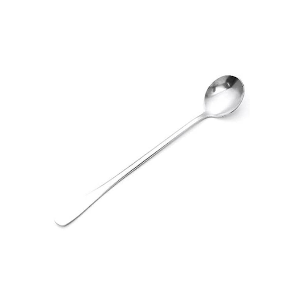 1Pc Stainless Steel Coffee Soup Tea Dinner Spoon Smooth Tableware with Long Handle(#1)