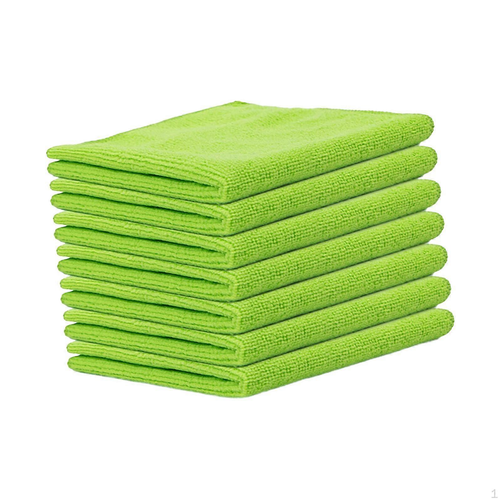 7 Pieces Microfiber Cleaning Cloth Rag Washable Portable Dish Absorbent Towel for