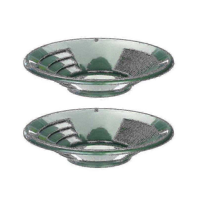 2pcs Plastic Gold Pan Basin Mining Pan Mudring Prospektering Tool Vask Gold Panning Utstyr
