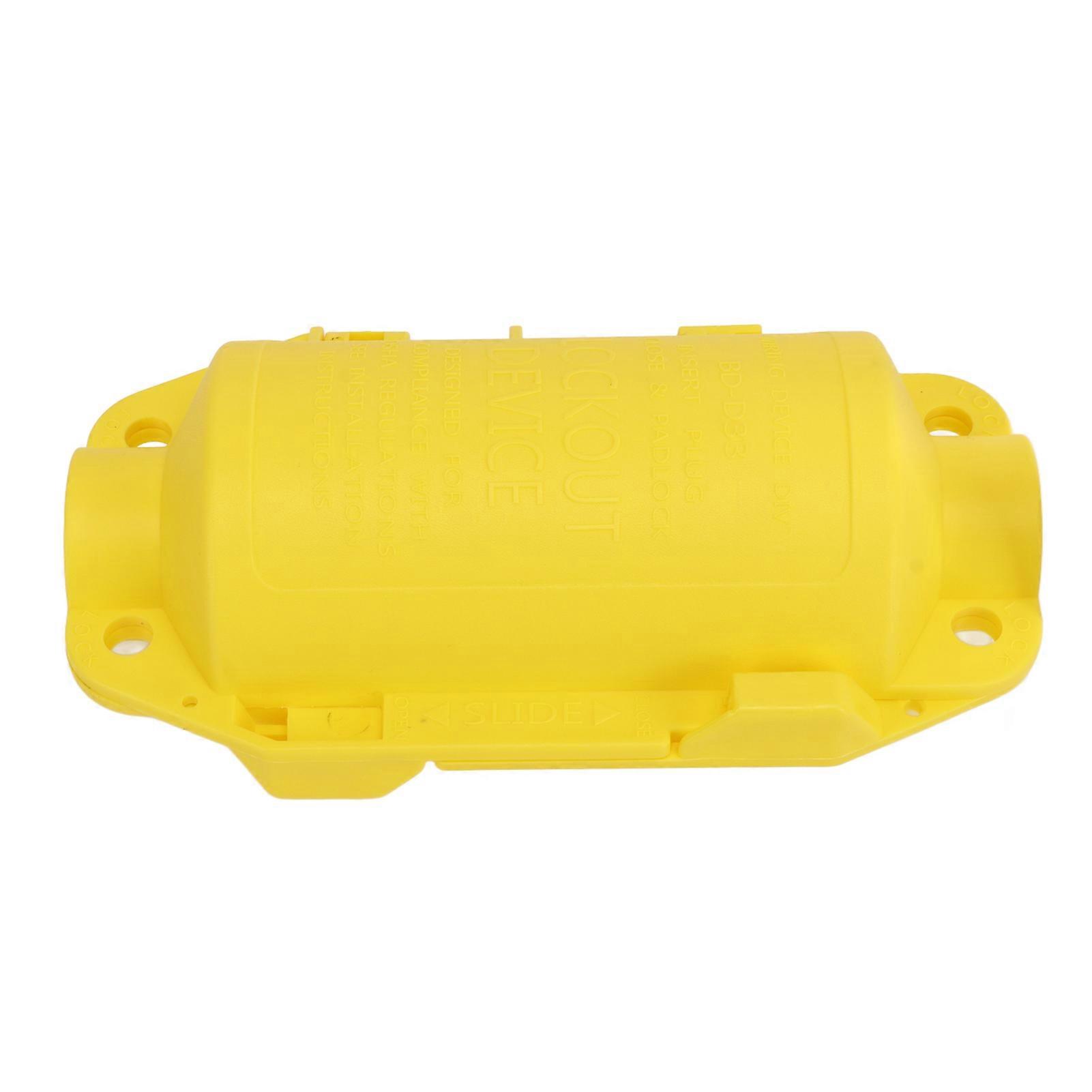 Industrial Electrical Plug Lock | Safety Lockout Device | Multi-User Capability | PP Material