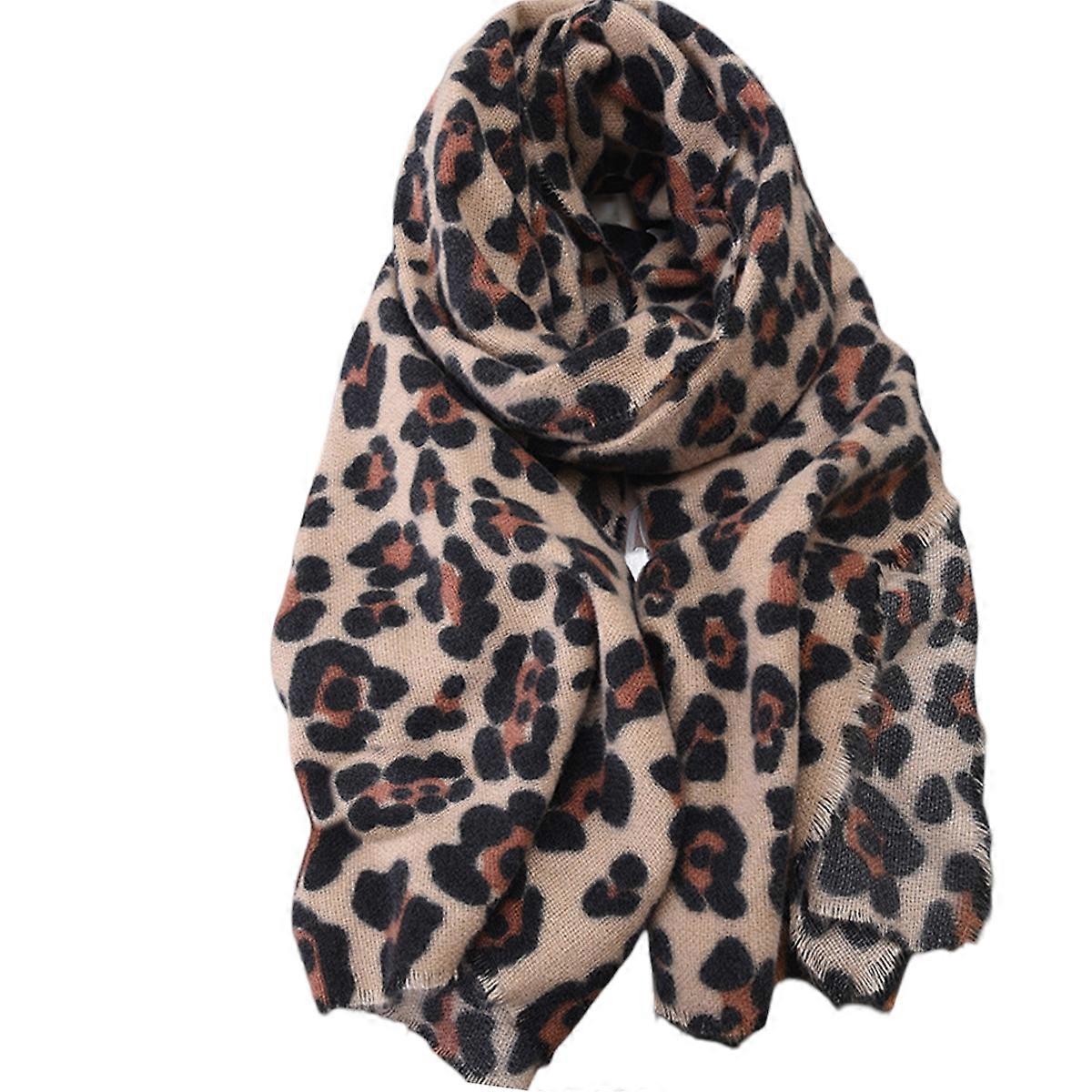 Thick Cashmere Scarf, Oversized, Patterned
