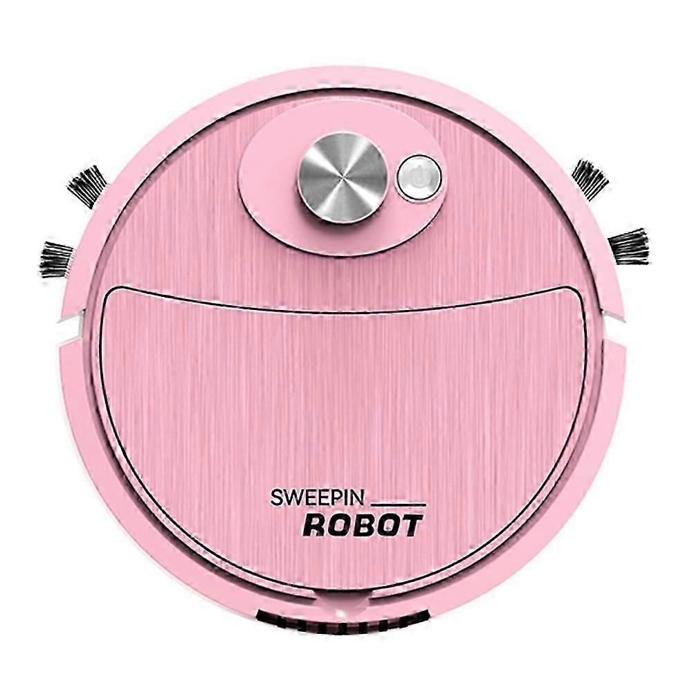 8088 3-in-1 Function Smart Sweeping Robot Rechargeable Wireless Floor Vacuum Cleaner - Pink