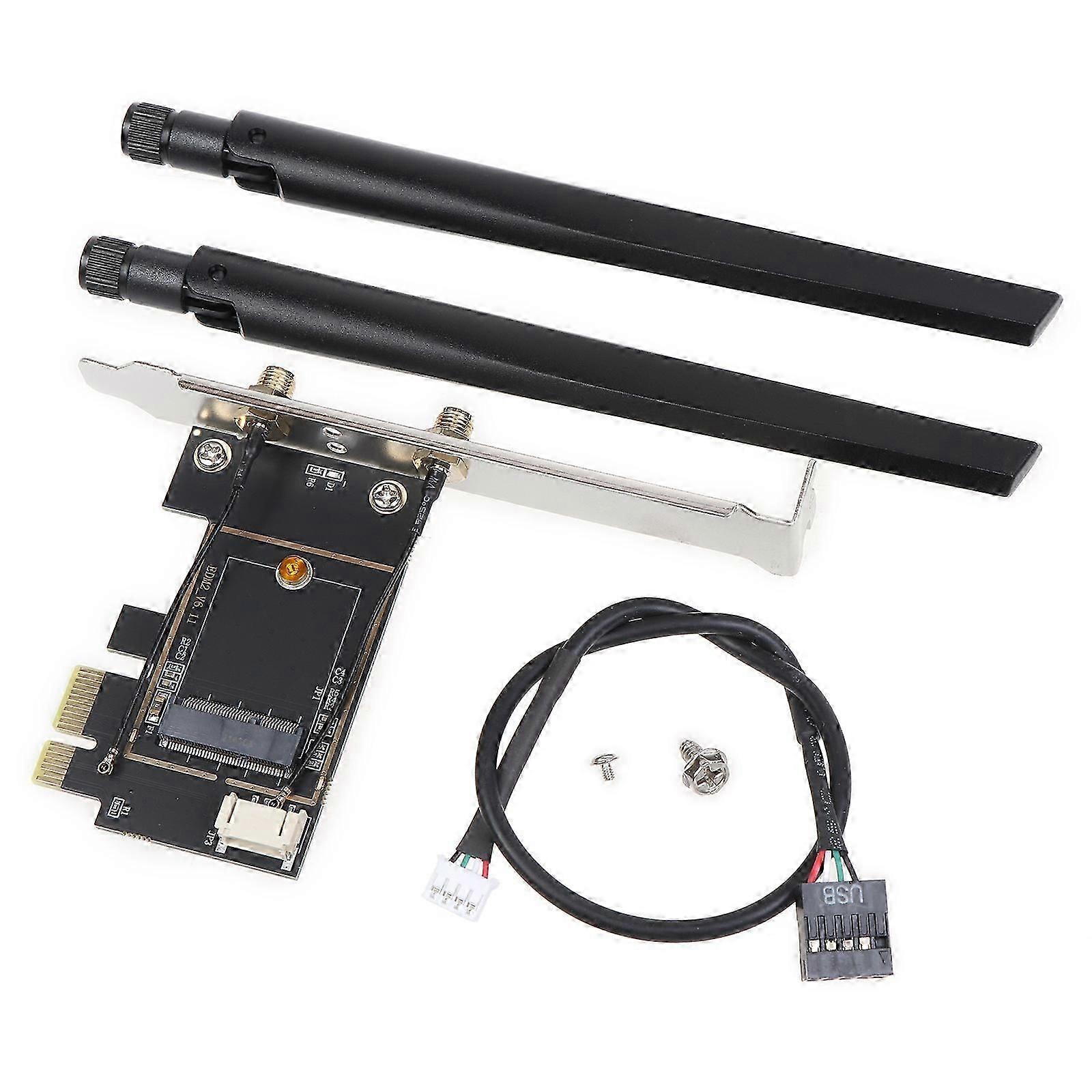 for M.2 Wifi Adapter M2 Ngff to Mini PCI for Express Network Card PCI-E 1X Wirel