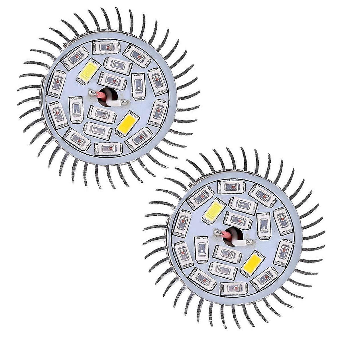 2pcs E14 Plant Growth Light 85-265V Full Spectrum Led Grow Light for Hydroponic Indoor Garden Green