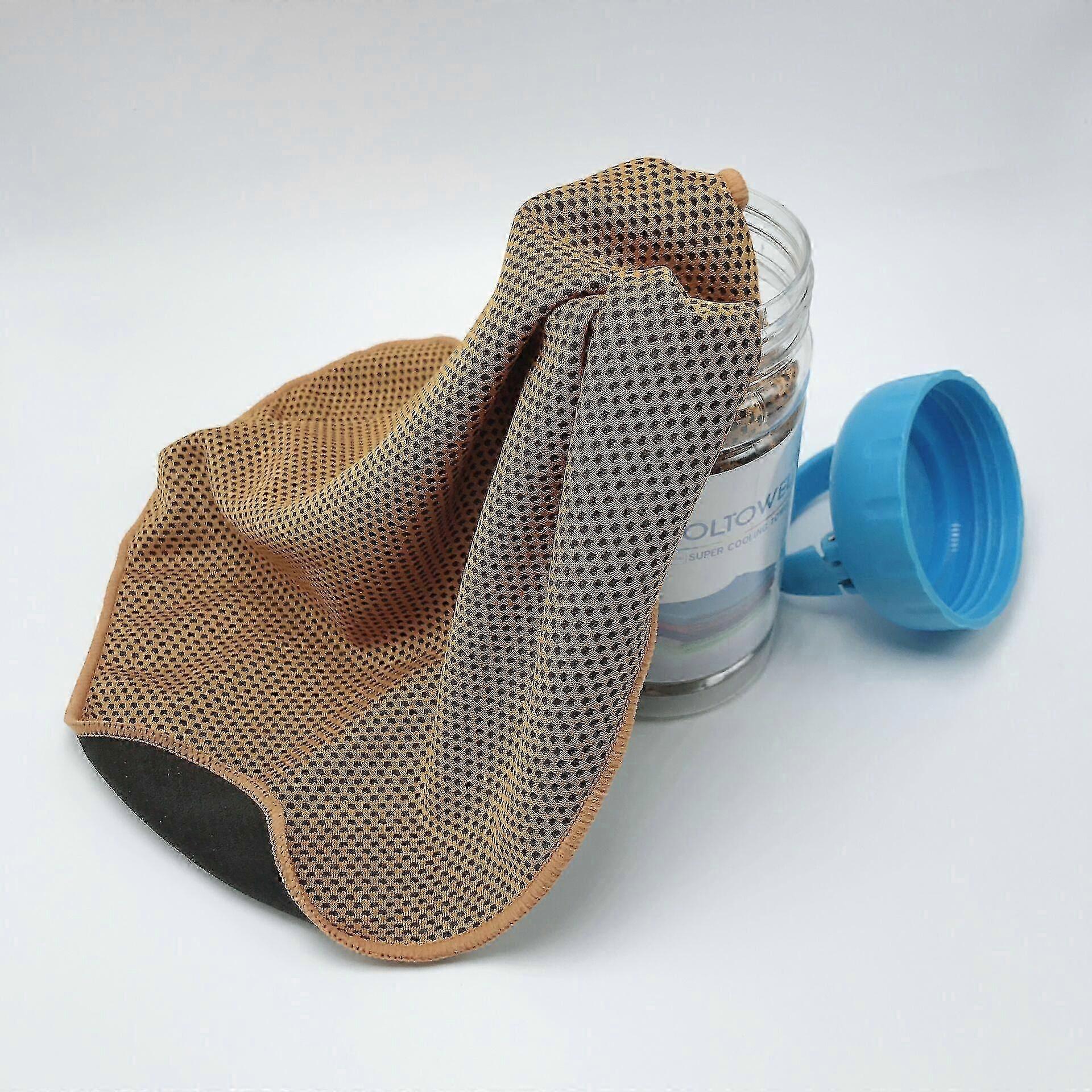 2 יחידות קירור מיידי מגבת קר כקרח גולף רכיבה על אופניים ריצה חדר כושר ספורט מגבת חיצונית