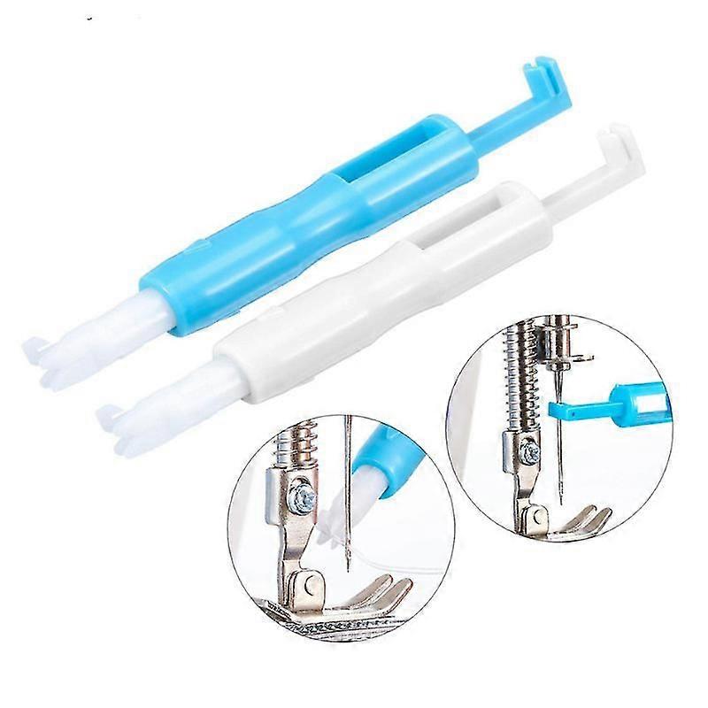 Sewing Machine Needle Needle Threading Aid, 2 Pieces Inserting Sewing Needles, Automatic Needle Threader Tool Sewing Needle Threader