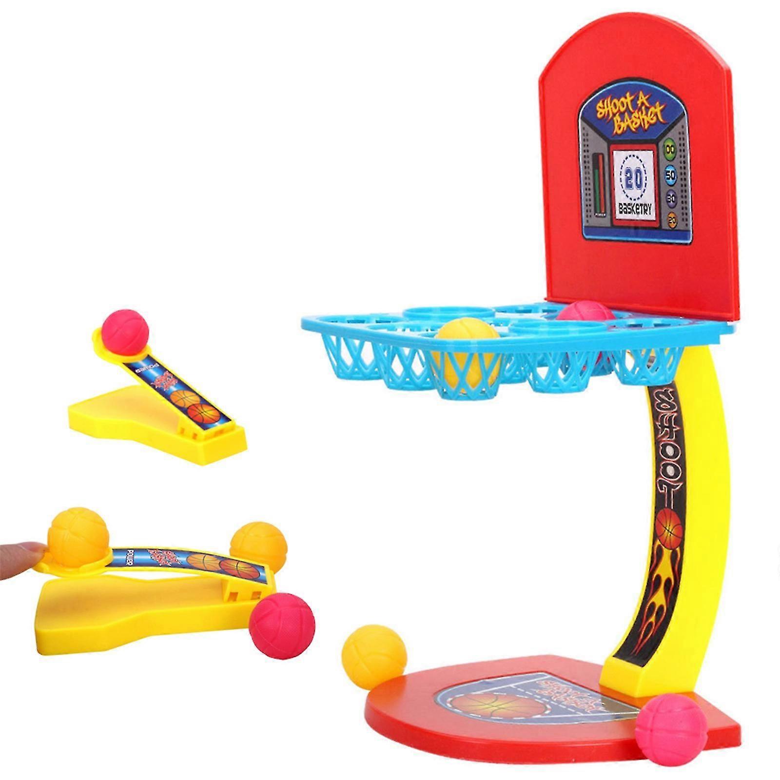 2 Player Mini Basketball Shooting Stand Educational Toy Family Game Sports for Kids New