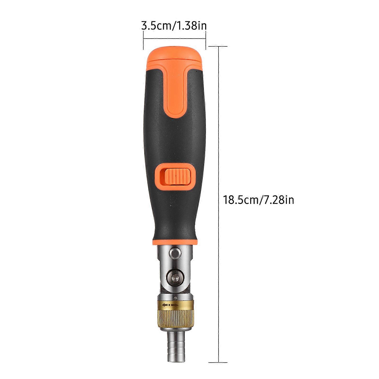 Two-way Ratchet Screwdriver 10-in-1 Multi-bit Ratchet Screw Drivers Set 6.23mm Adjustable Nut Driver Tool